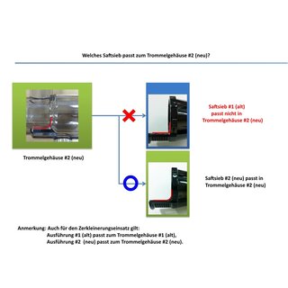 Saftsieb #2 (neu) Bionika Entsafter DA-1000