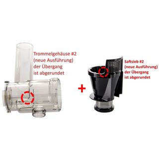 Trommelgehuse und Saftsieb fr Bionika Entsafter DA-1000