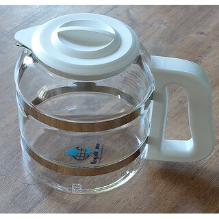 Glaskanne 4 Liter wei: Megahome & blue green & WaterWise 4000